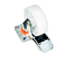 Колеса поворотные c боковым тормозом (полипропилен)