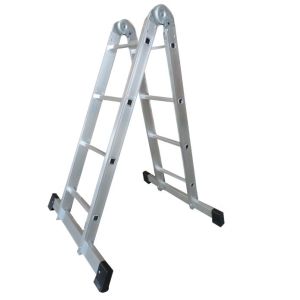 Лестница 2-х секционная алюминиевая шарнирная 2*4