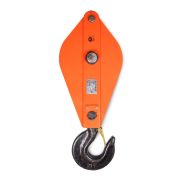 Блок монтажный однорольный с  крюком TOR HQG(L) K1-10,0 т с откидной щекой (G)