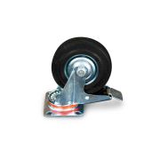 Колесо поворотное резина SCb 55 125 мм с тормозом (N)