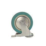 Колесо аппаратное поворотное SChgb 55 125 мм под болт с тормозом (N)