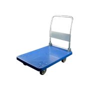 Тележка платформенная пластиковая 260 кг TOR PH260P (900х600) со складной ручкой (резина 125 мм)